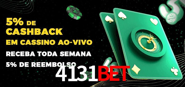 Promoções do cassino ao Vivo 4131bet